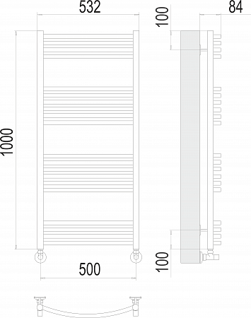 Классик П20 500х1000 Полотенцесушитель  TERMINUS Михайловск - фото 3